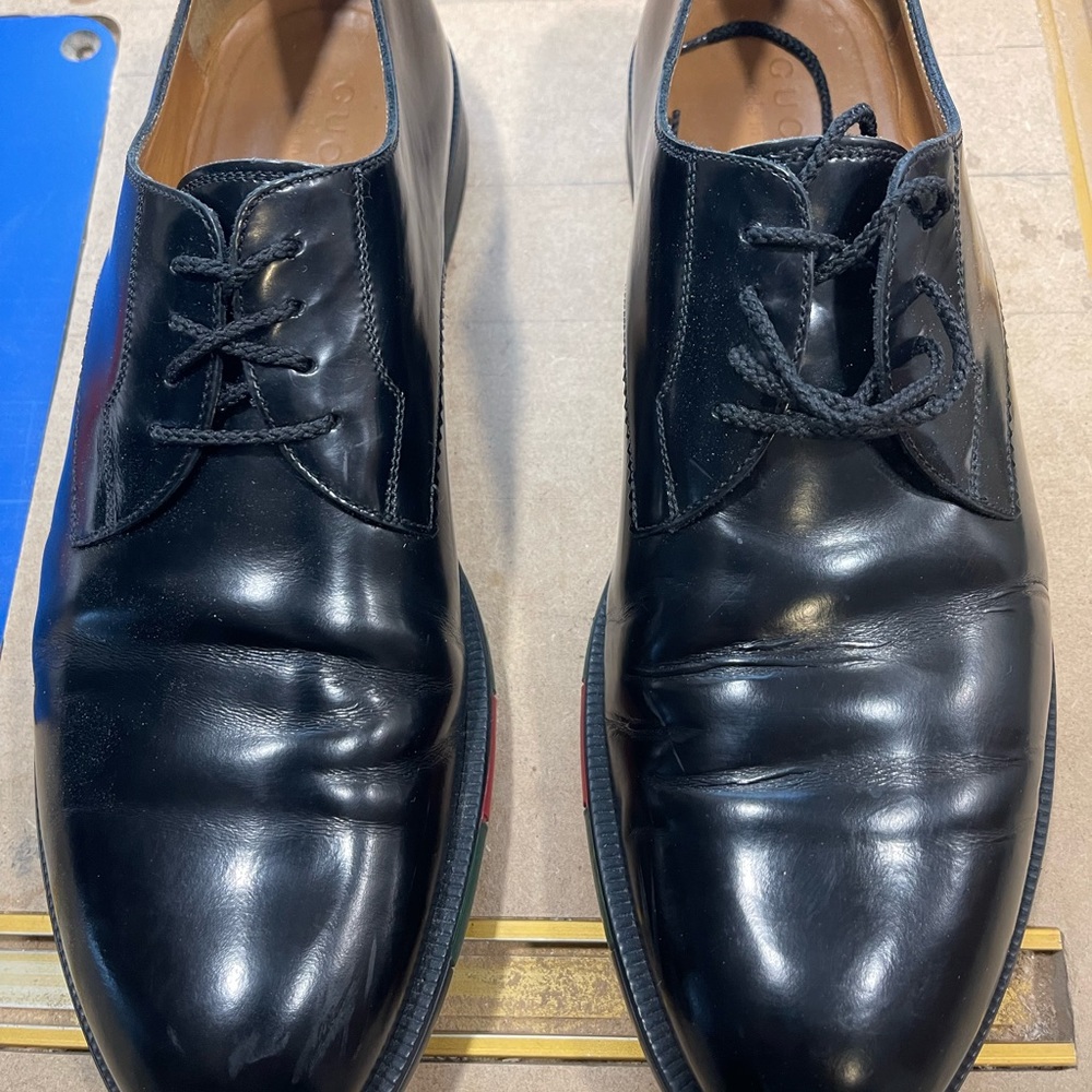 Gucci shoes, black size 9 1/2 mens.